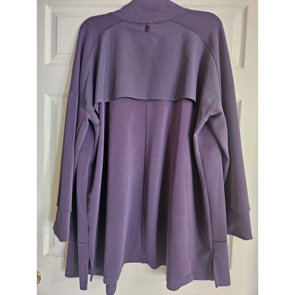 FLX 3X Urban Commuter Tunic OVERSIZED Cardigan Jacket Minimalistic Purple Travel - Picture 6 of 6